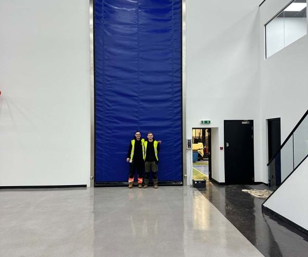 Blue High Speed Door